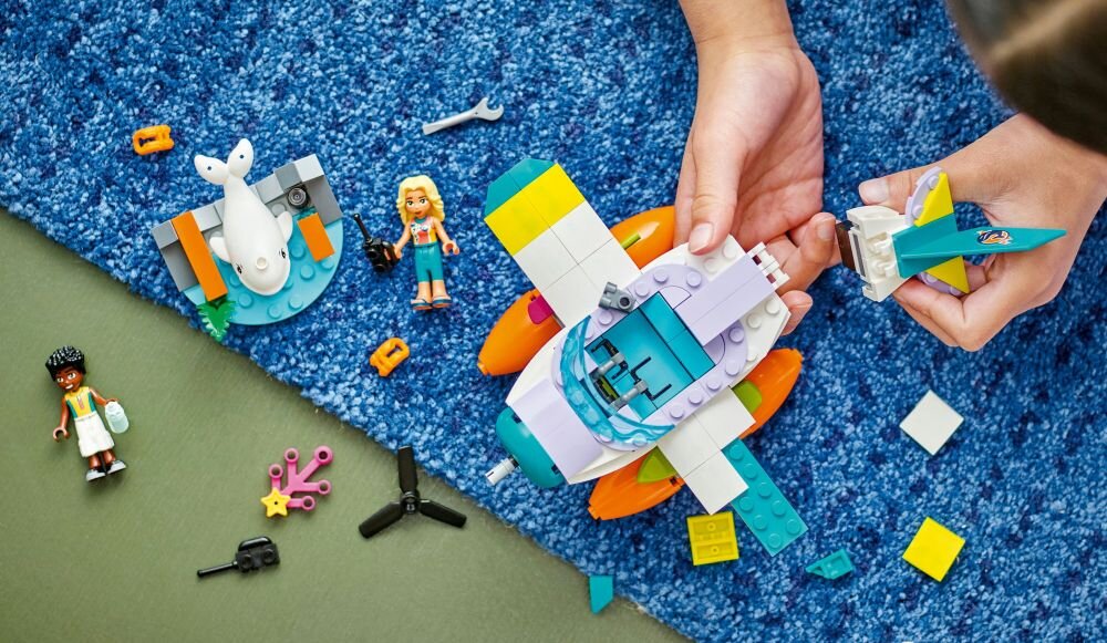 LEGO Friends Hydroplan ratowniczy 41752 klocki elementy zabawa łączenie figurki akcesoria figurka zestaw