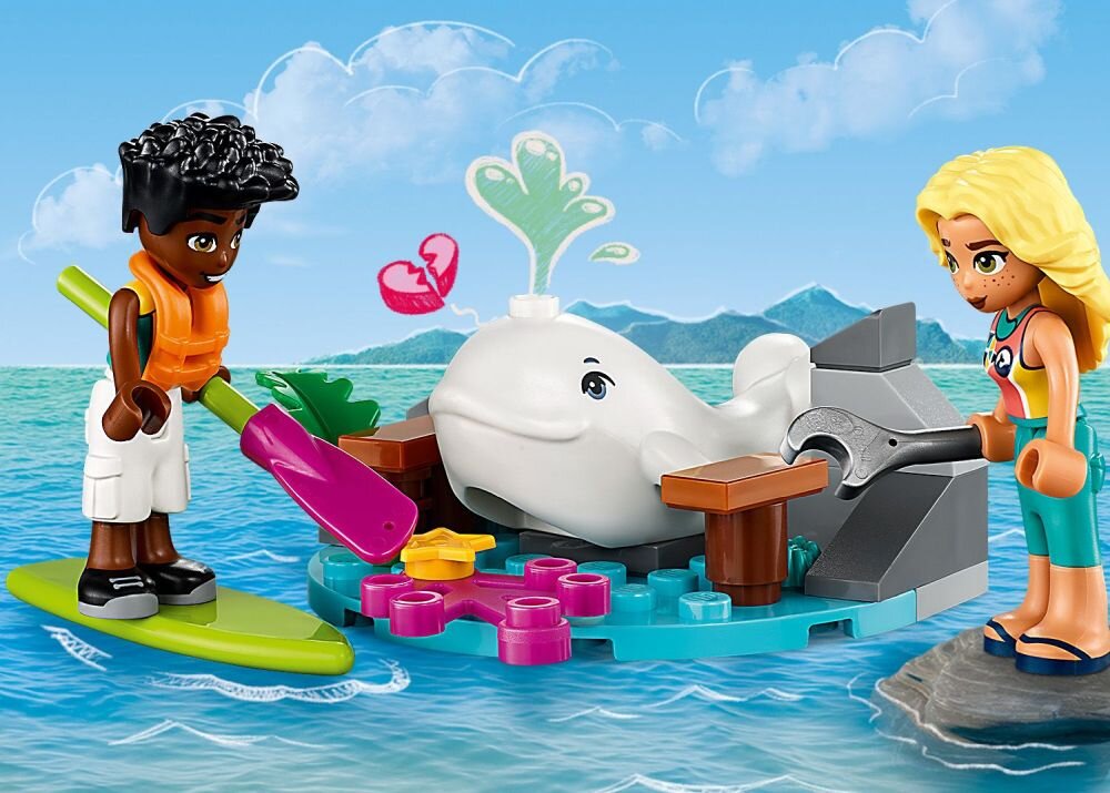 LEGO Friends Hydroplan ratowniczy 41752 klocki elementy zabawa łączenie figurki akcesoria figurka zestaw
