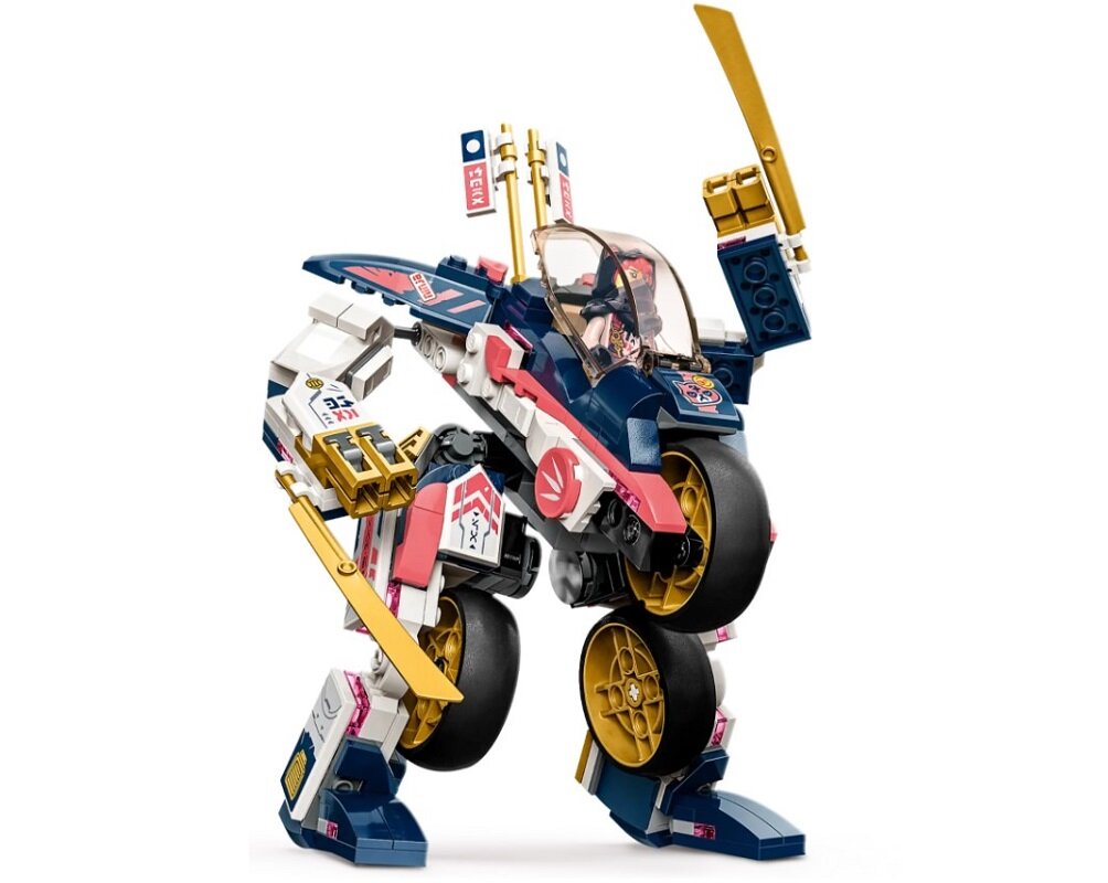 LEGO NINJAGO Mech Sory zmieniający się w motocykl wyścigowy 71792 dziecko kreatywność zabawa nauka rozwój klocki figurki minifigurki jakość tradycja konstrukcja nauka wyobraźnia role jakość bezpieczeństwo wyobraźnia budowanie pasja hobby funkcje instrukcja aplikacja LEGO Builder
