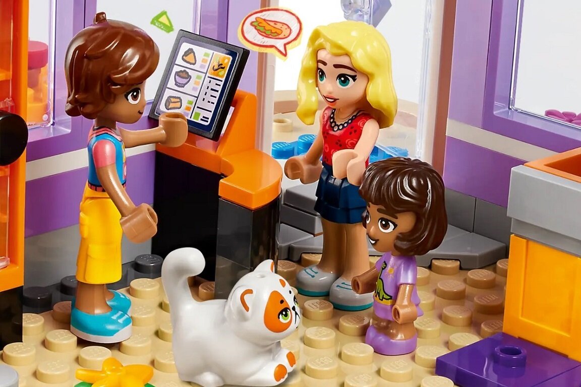 LEGO Friends Jadłodajnia w Heartlake 41747 dziecko kreatywność zabawa nauka rozwój klocki figurki minifigurki jakość tradycja konstrukcja nauka wyobraźnia role jakość bezpieczeństwo wyobraźnia budowanie pasja hobby funkcje instrukcja aplikacja LEGO Builder