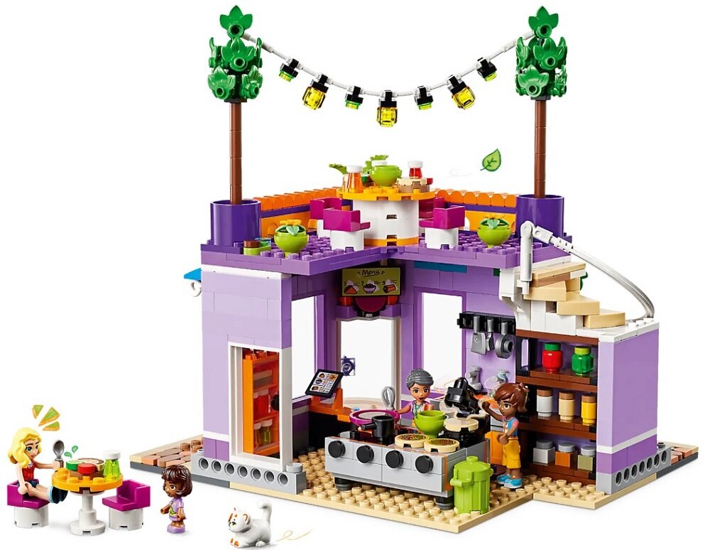 LEGO Friends Jadłodajnia w Heartlake 41747 dziecko kreatywność zabawa nauka rozwój klocki figurki minifigurki jakość tradycja konstrukcja nauka wyobraźnia role jakość bezpieczeństwo wyobraźnia budowanie pasja hobby funkcje instrukcja aplikacja LEGO Builder