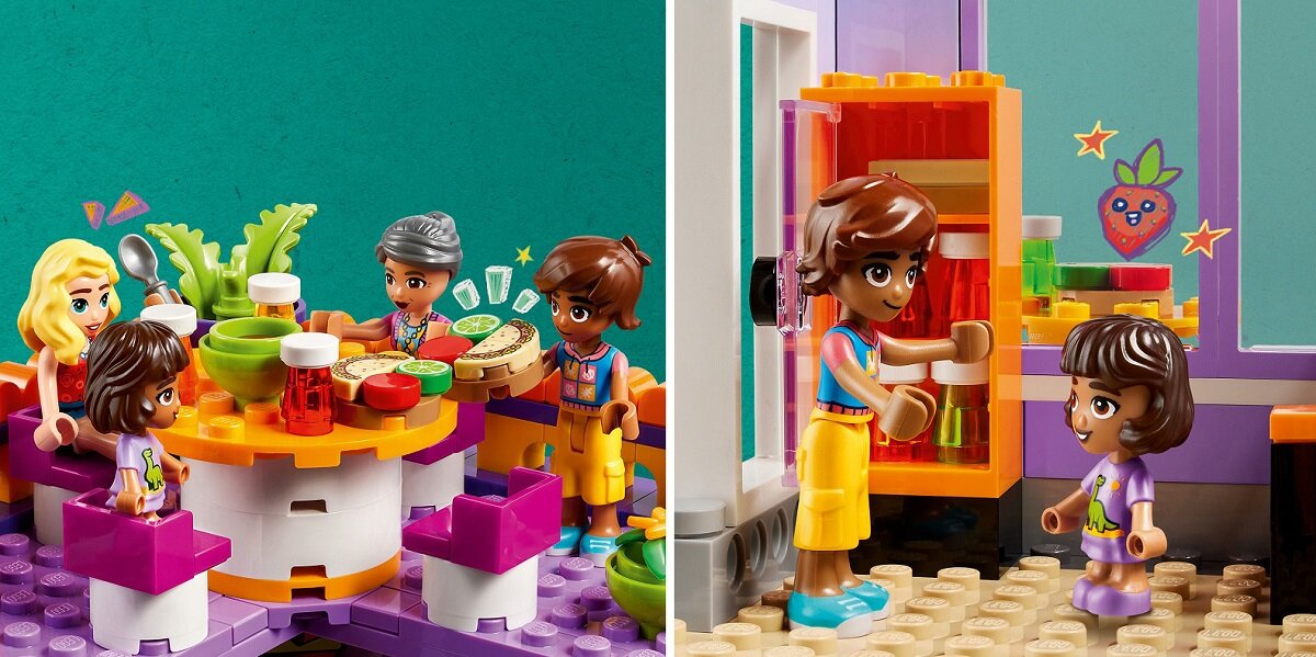 LEGO Friends Jadłodajnia w Heartlake 41747 dziecko kreatywność zabawa nauka rozwój klocki figurki minifigurki jakość tradycja konstrukcja nauka wyobraźnia role jakość bezpieczeństwo wyobraźnia budowanie pasja hobby funkcje instrukcja aplikacja LEGO Builder