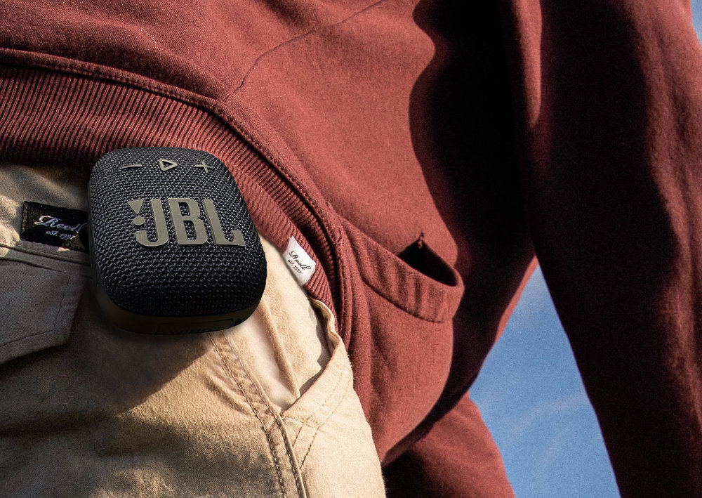 Głośnik mobilny JBL Wind 3S Czarny aktywność bezprzewodowe bluetooth odporność woda temperatury pył uchwyt dźwięk tryby audio bateria przyciski sterowanie