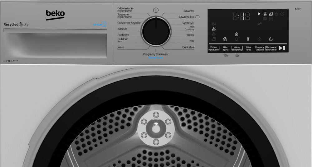 SUSZARKA BEKO B3T67249WSPB wygodne sterowanie panel pokretło