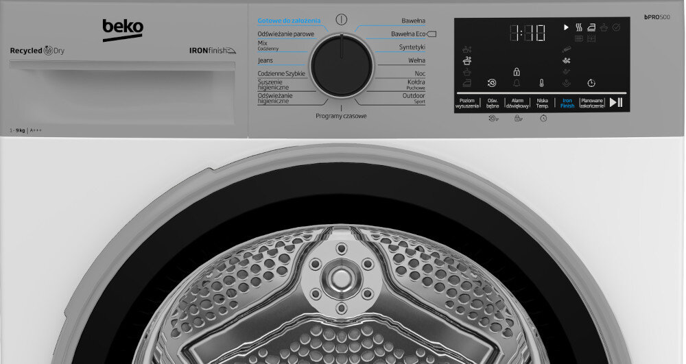 SUSZARKA BEKO B5T69243WSPB wygodne sterowanie panel pokretło