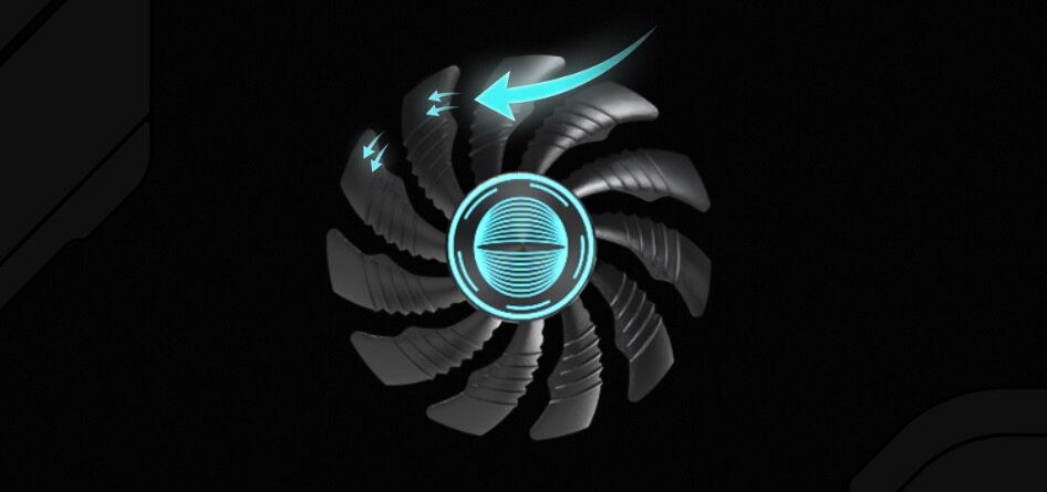 Karta graficzna GIGABYTE GeForce RTX 4070 Ti Eagle OC 2.0 12GB DLSS 3 - wentylatory
