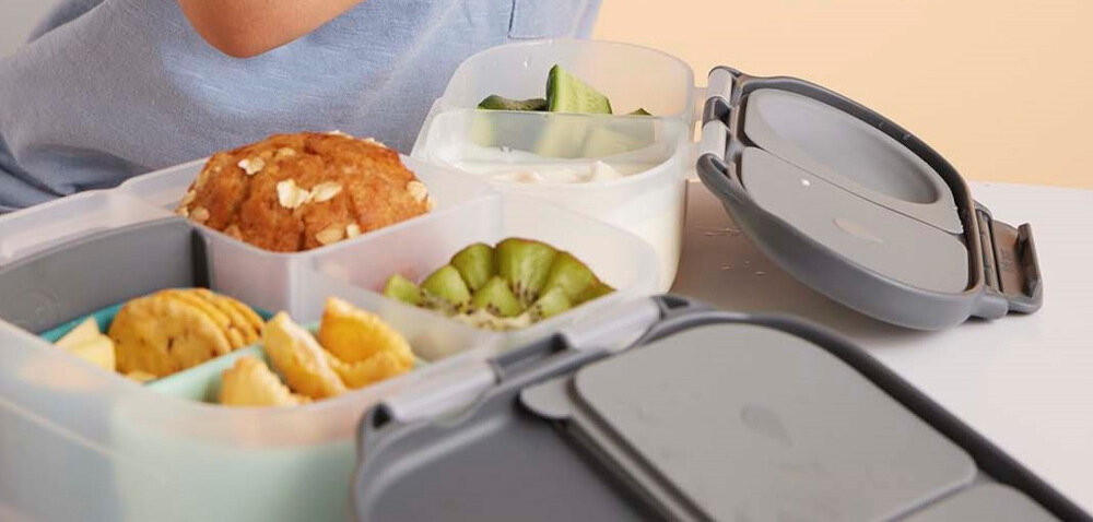 Pojemnik plastikowy B.BOX BB400738 1 L  Grafitowy latwe czyszczenie ruchome przegrody