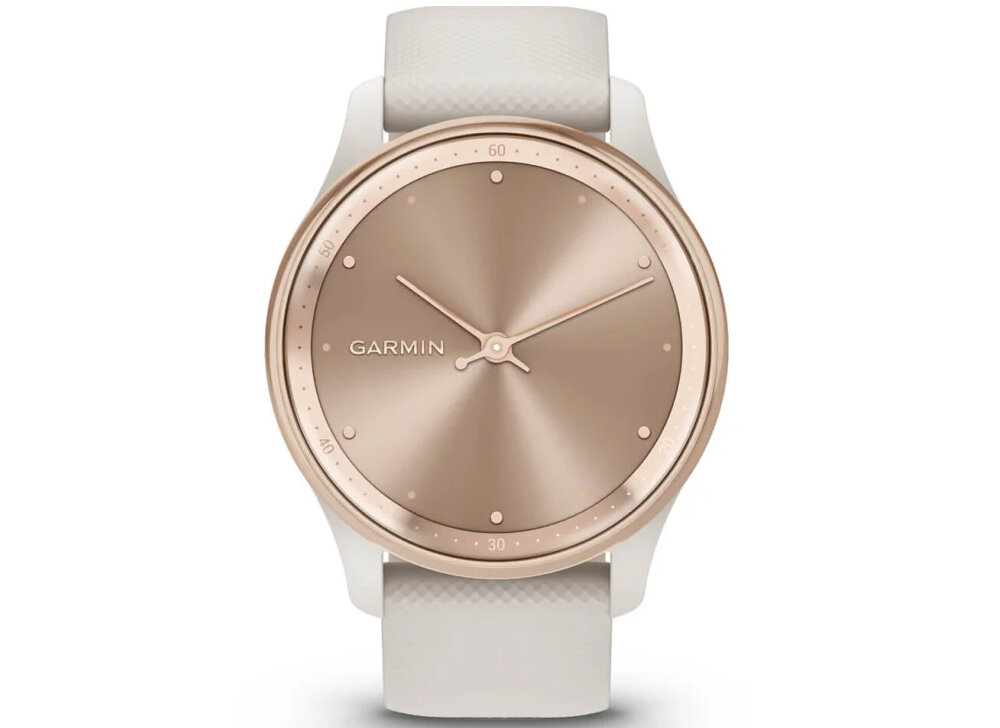 GARMIN Vivomove Trend ekran bateria czujniki zdrowie sport pasek ładowanie pojemność rozdzielczość łączność sterowanie krew puls rozmowy smartfon aplikacja