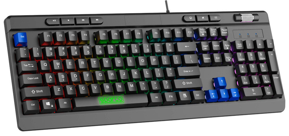 Klawiatura SPARCO Stealth - konstrukcja