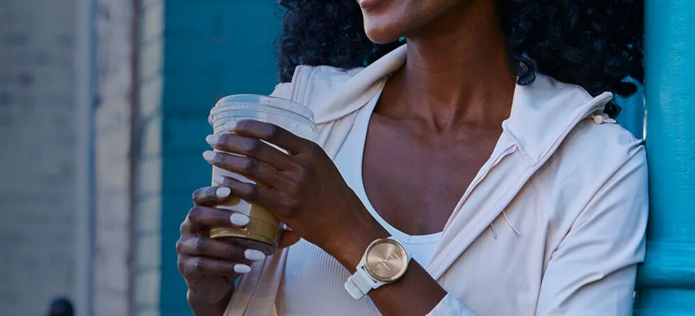 GARMIN Vivomove Trend ekran bateria czujniki zdrowie sport pasek ładowanie pojemność rozdzielczość łączność sterowanie krew puls rozmowy smartfon aplikacja
