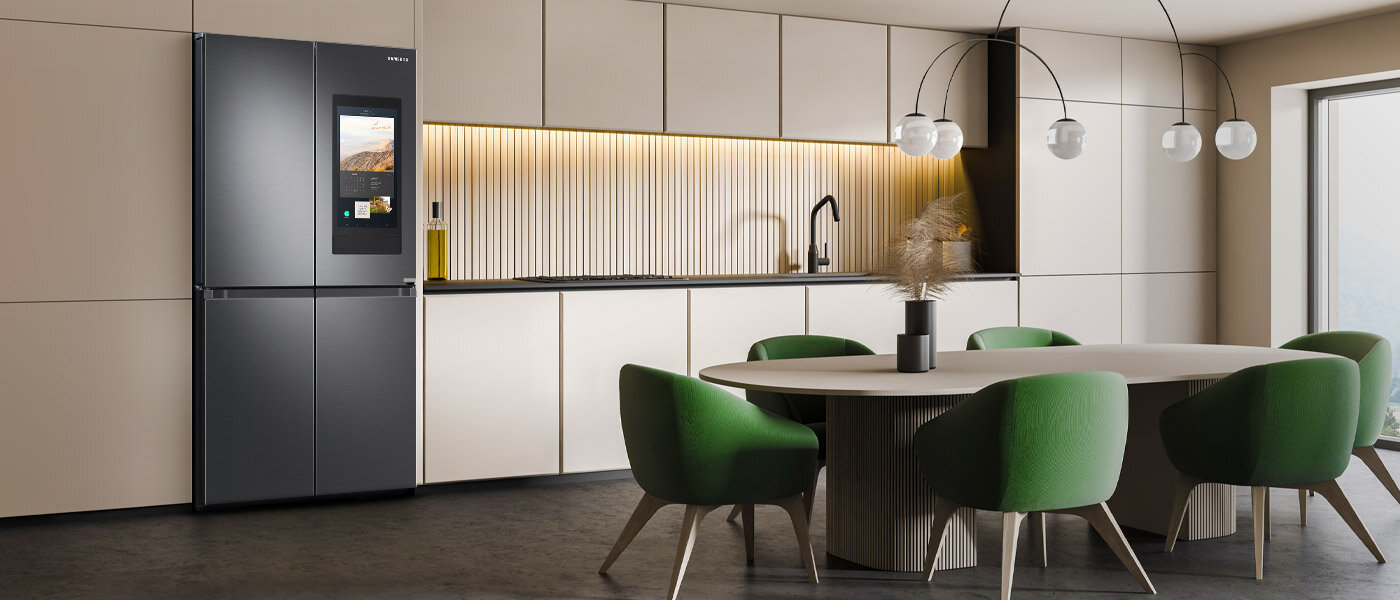 nowoczesny dom z lodówką Family Hub