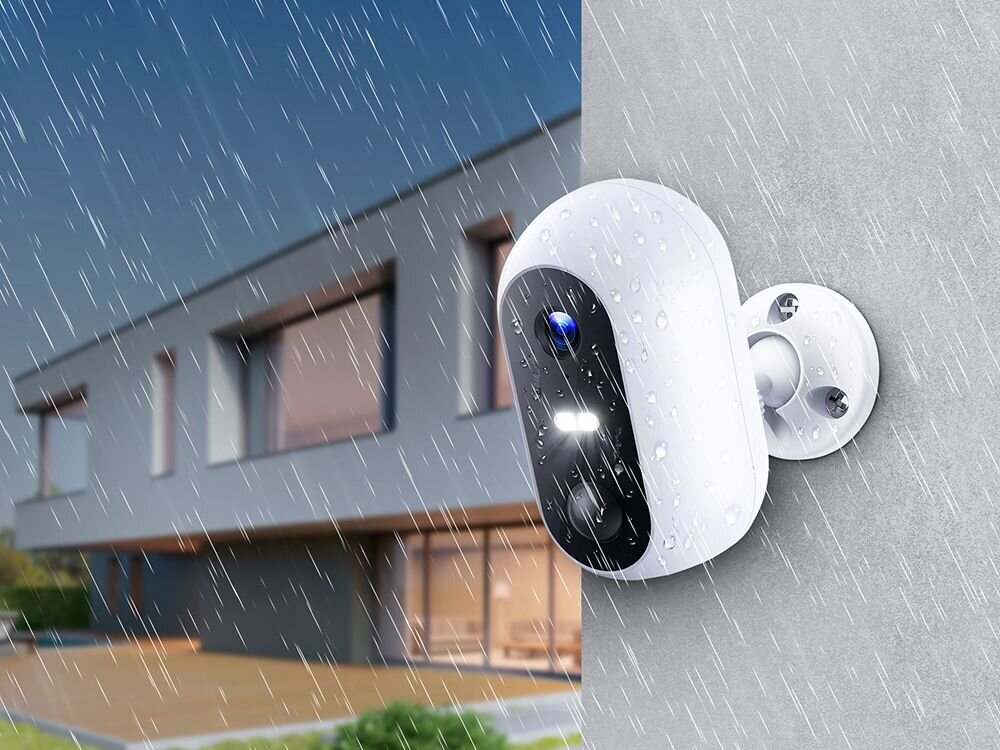 Kamera EXTRALINK Smart Life SolarEye EX.32985 Tuya Zewnętrzna, Wi-Fi - kamera na elewacji w deszczu, woda, ochrona odpornosc, deszcz, pyl