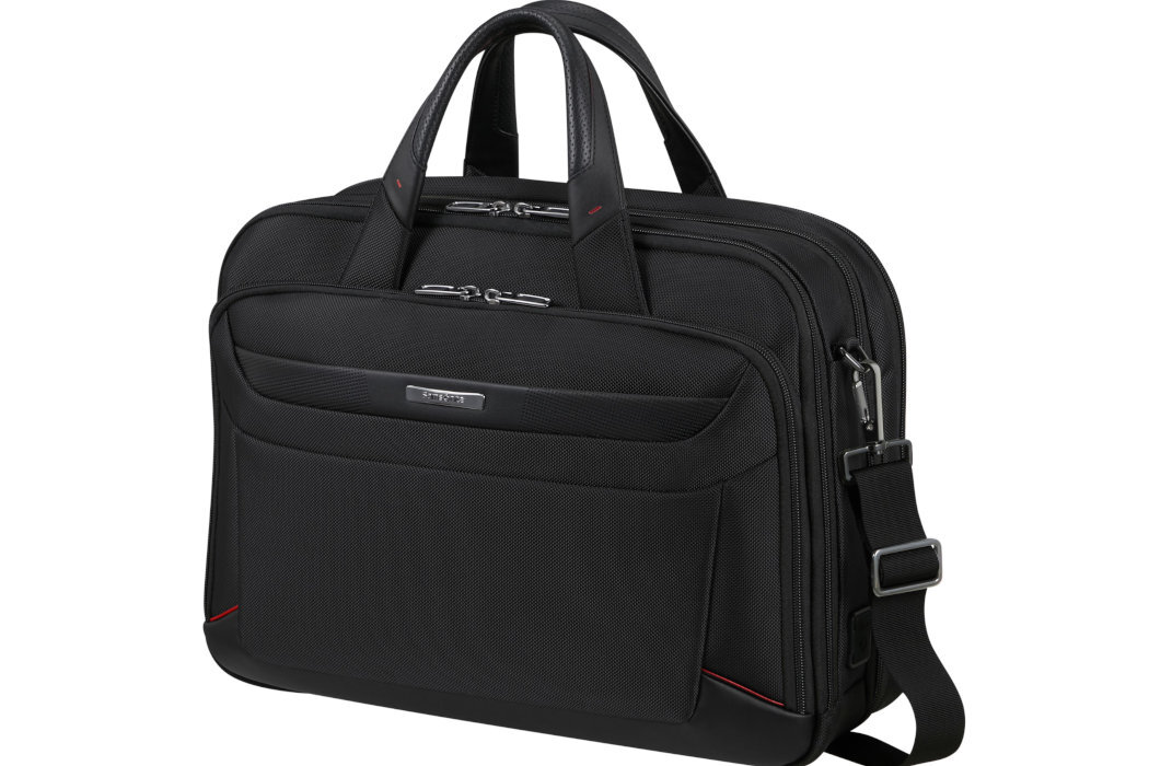 torba na laptopa SAMSONITE PRO DLX 6 kieszenie laptop kompartment USB wodoodporny wytrzymały trwały