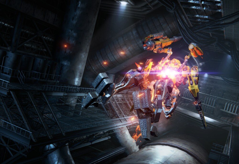 Armored Core VI Fires Of Rubicon gra walka zgliszcza przemieszczanie się przeciwnicy akcja możliwości fabuła gwiazdy korporacje walka