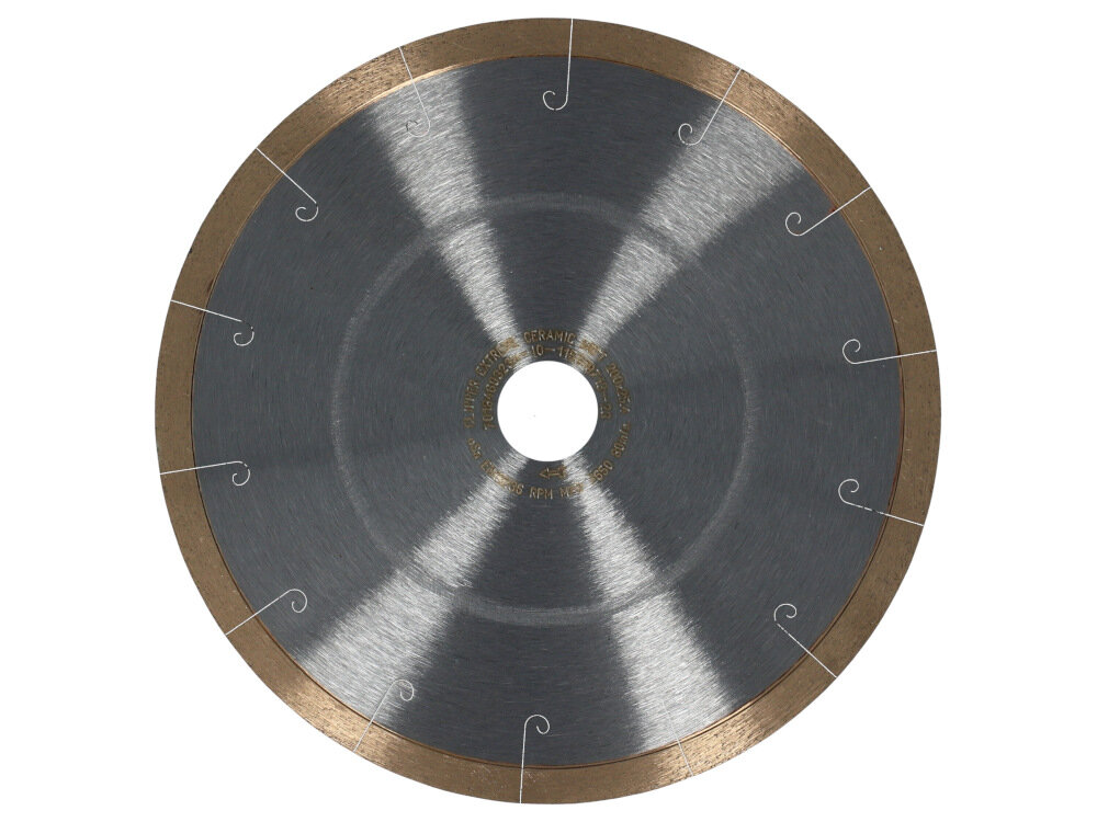 Tarcza do cięcia NORTON Clipper Extreme Ceramic Soft 701846 03234 200 mm do pracy z przycinarkami do wyrobów murarskich i przycinarkami do glazury długość segmentu 9 mm certyfikat stowarzyszenia oSa najsurowsze wytyczne w kwestii bezpieczeństwa najwyższej jakości