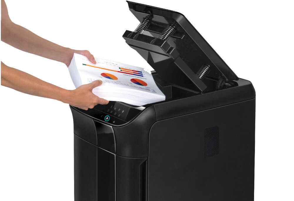 Niszczarka FELLOWES Automax 600M podajnik automatyzacja wydajność prędkość