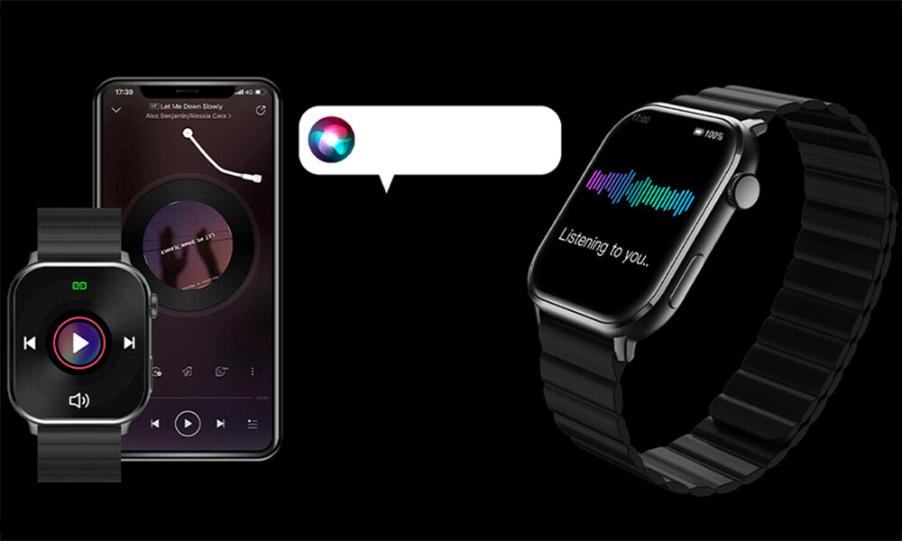 Smartwatch IMILAB W02 ekran bateria czujniki zdrowie sport pasek ładowanie pojemność rozdzielczość łączność sterowanie krew puls rozmowy smartfon aplikacja