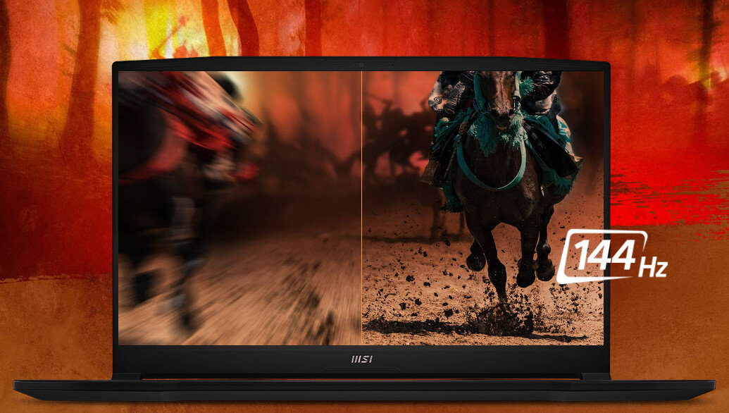 Laptop MSI Katana GF76 12UC-414XPL matryca odświeżanie ekranu