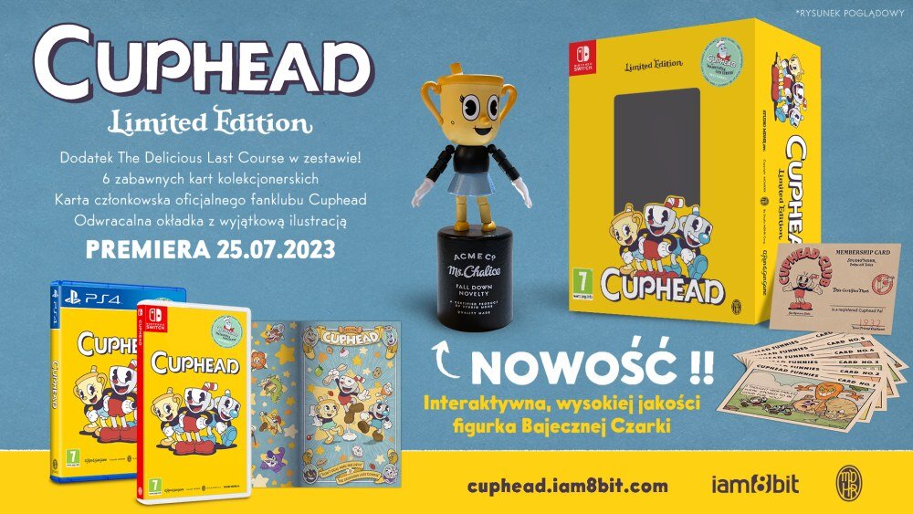 Cuphead Limited Edition kreskówka klasyka bronie superciosy niespodzianki bossowie