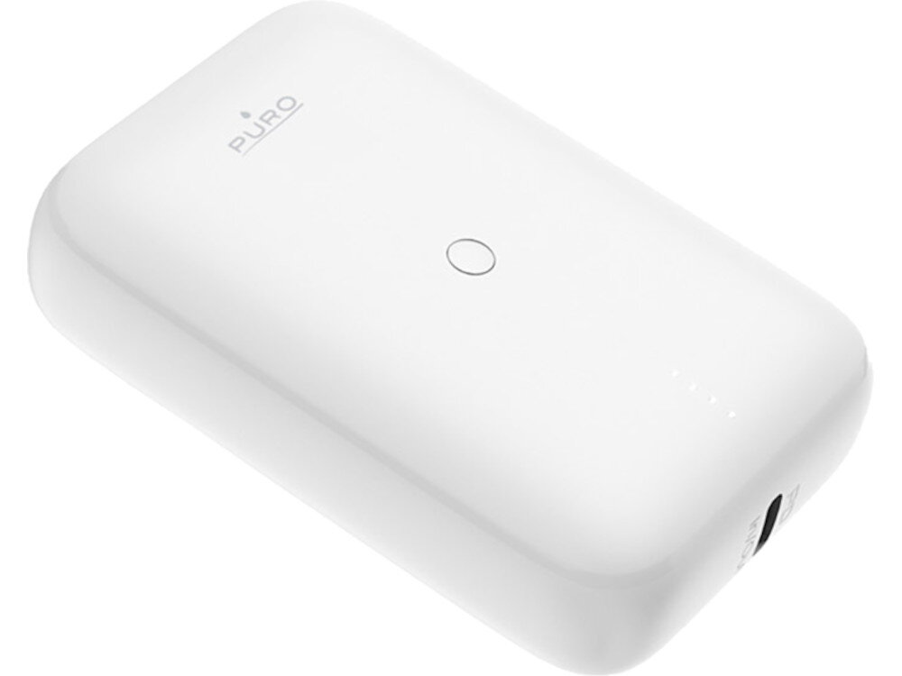 Powerbank PURO Compact Mini 15W 10000 mAh Biały przeznaczenie pojemność cechy