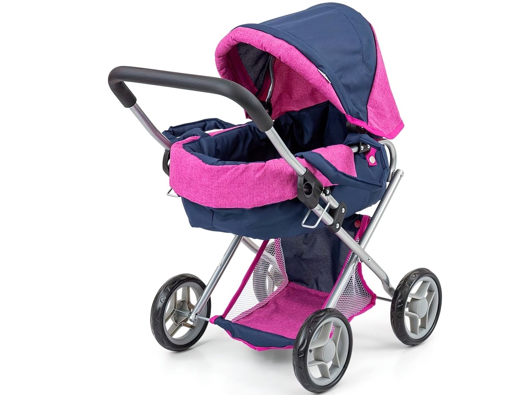 Wózek MILLY MALLY Navy Navy Alice Prestige Przemyślana konstrukcja lalki do 40 cm kola z piano-gumy