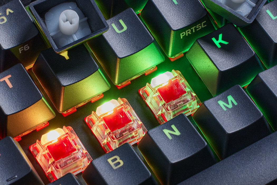Klawiatura HYPERX Alloy Origins 65 wyposażenie tryb klawisze zabawa pamięć regulacja dynamika podświetlenie trwałość