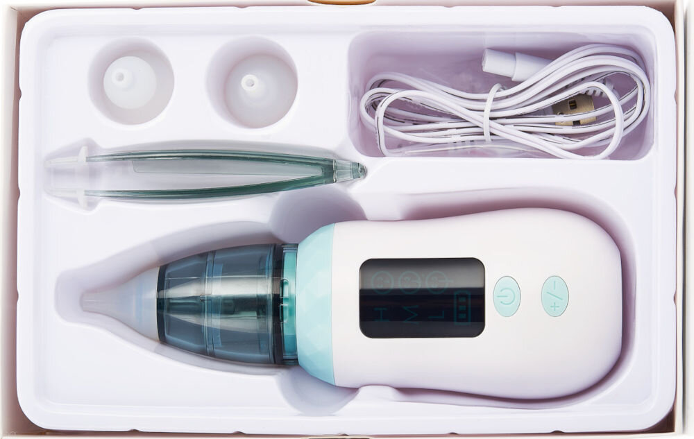 ASPIRATOR DO NOSA MERIDEN ASPIRO BABY końcówki aspirator przewód USB