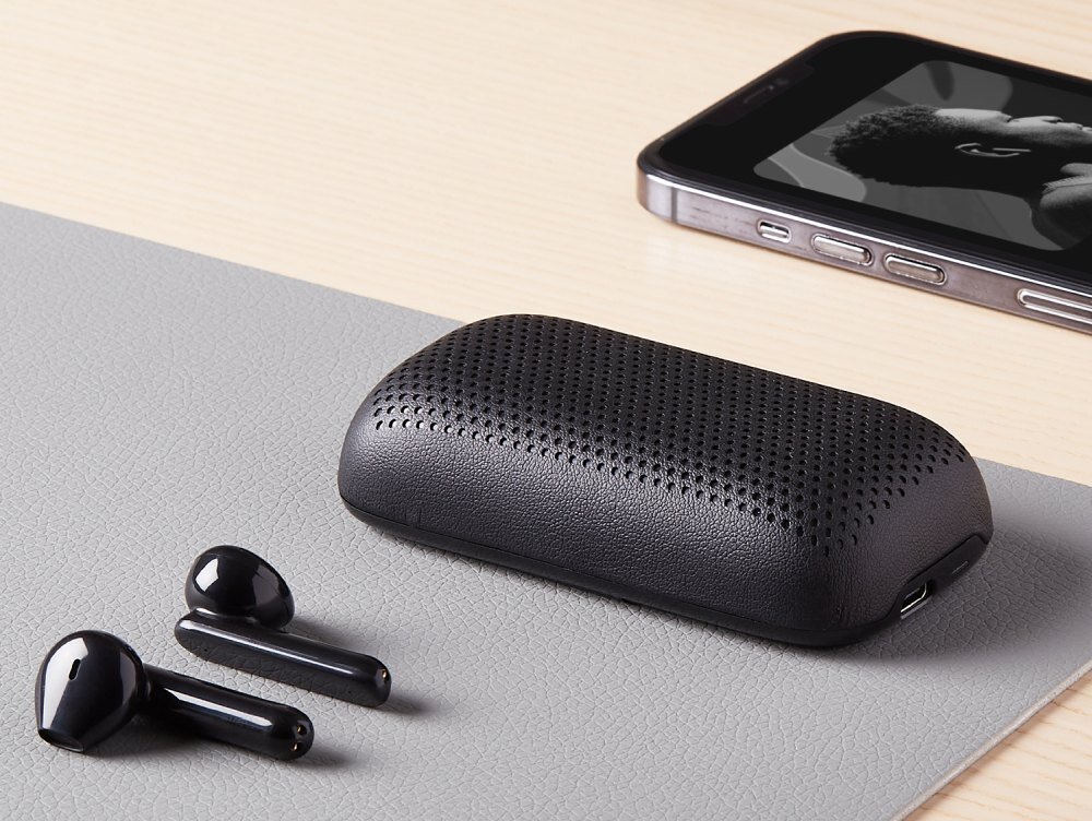 Słuchawki douszne LEXON Speakerbuds LA127N design komfort lekkość dźwięk jakość wrażenia słuchowe ergonomia lekkość sport aktywność podróże czas pracy działanie akumulator