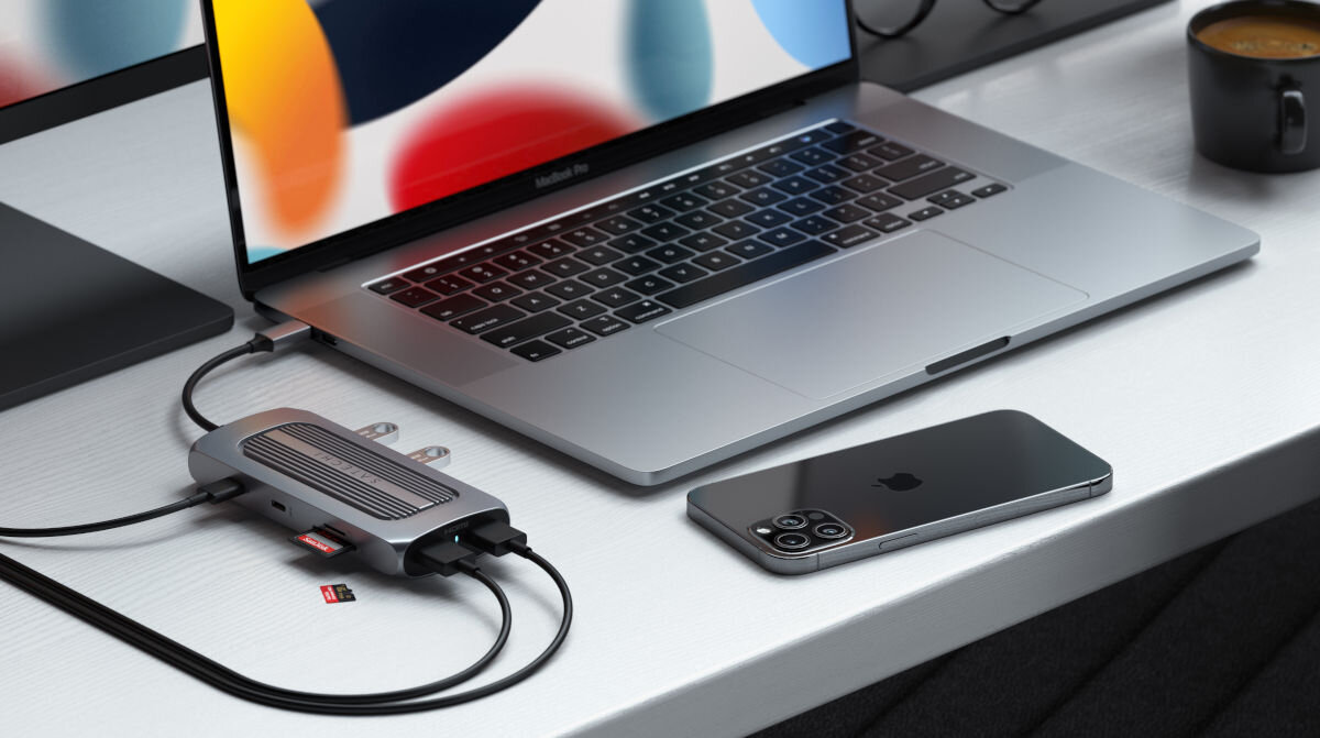 Hub SATECHI ST-UCMXAM Szary zasilanie przez port USB-C moc do 100 W