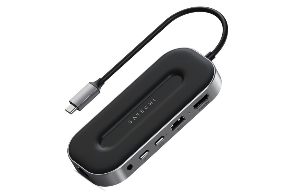 Hub SATECHI ST-U4MGEM Szary Ethernet 2,5 Gb/s USB-C dostęp do internetu