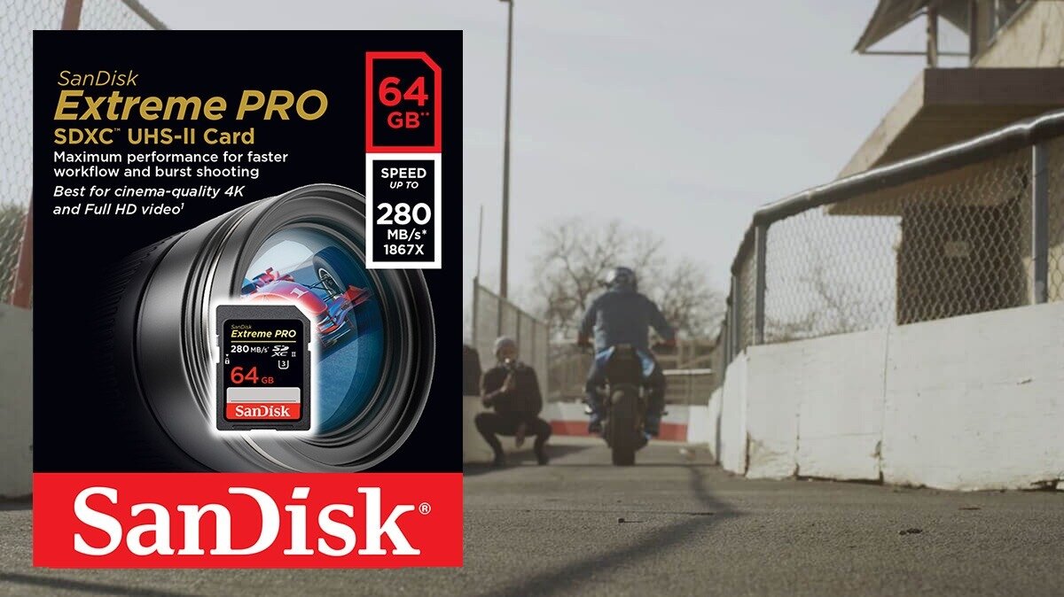 zdjęcie karty pamięci SanDisk Extreme PRO 64GB V60 UHS-II SD