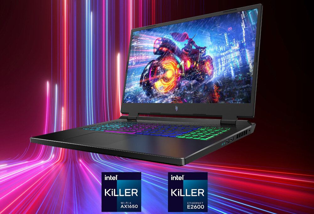 Laptop ACER Nitro AN17-51-71AB łączność internet Wi-Fi przepustowość