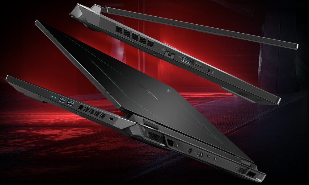 Laptop ACER Nitro AN17-51-71AB podłączenie porty gniazda czytnik