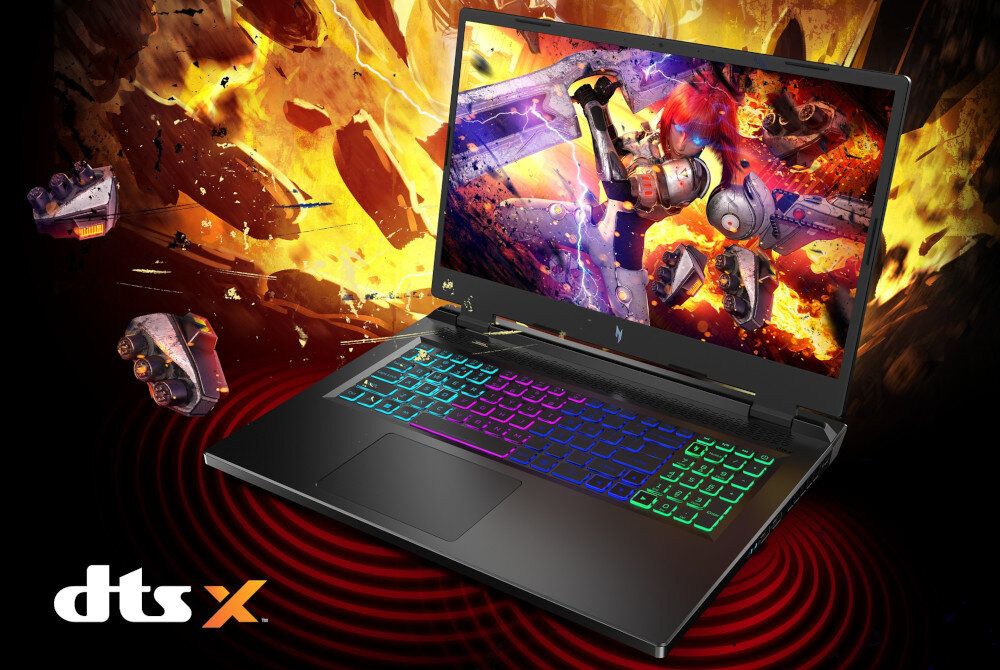 Laptop ACER Nitro AN17-51-71AB audio głośniki dźwięk system