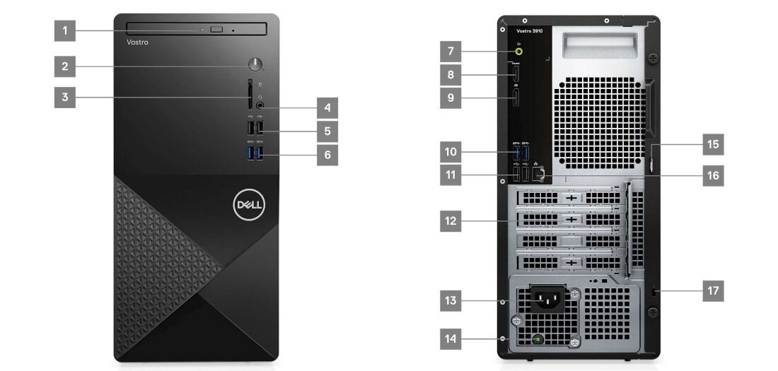 Komputer DELL Vostro 3910 - Napęd optyczny