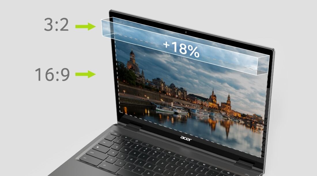 Laptop ACER Chromebook Spin 513 - Corning Gorilla Glass