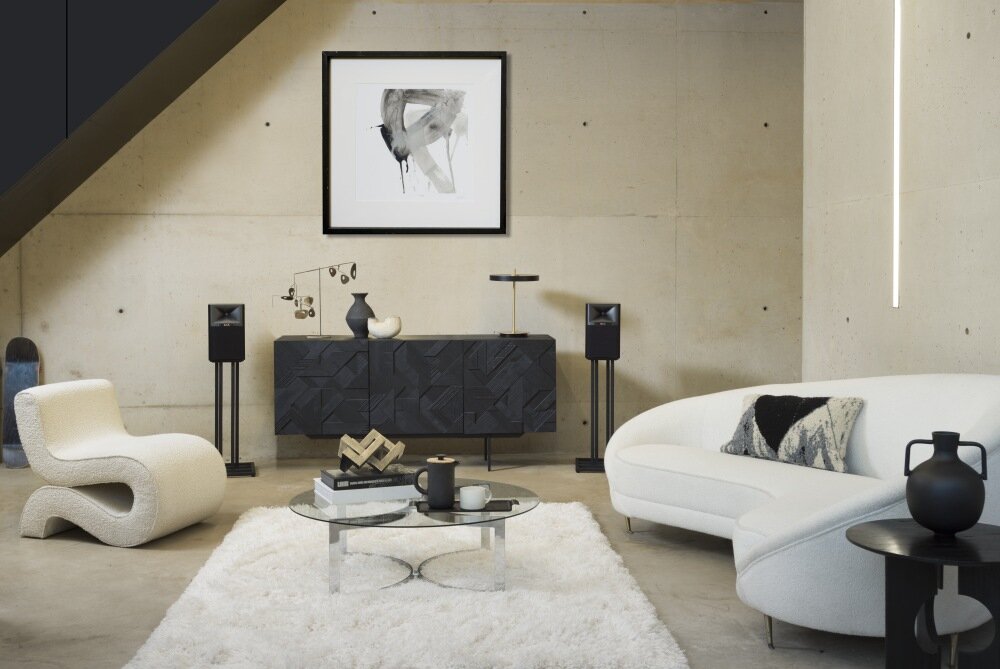 Kolumny głośnikowe JBL 4305P strumieniowanie moc przetwornik obsługa aplikacja design