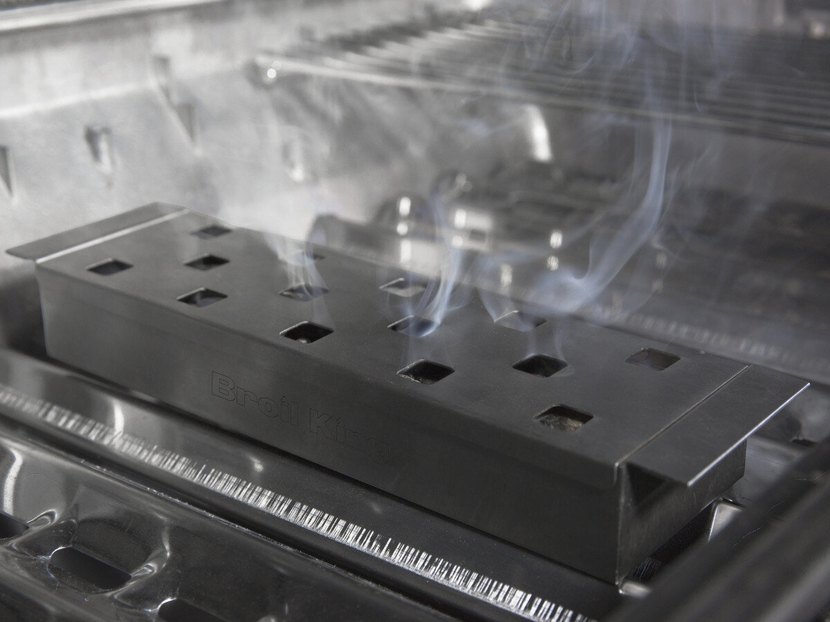 Skrzynka do wędzenia BROIL KING 60185, aromat, grill, drzewo, wędzenie, skrzynka zamontowana pod rusztem grilla