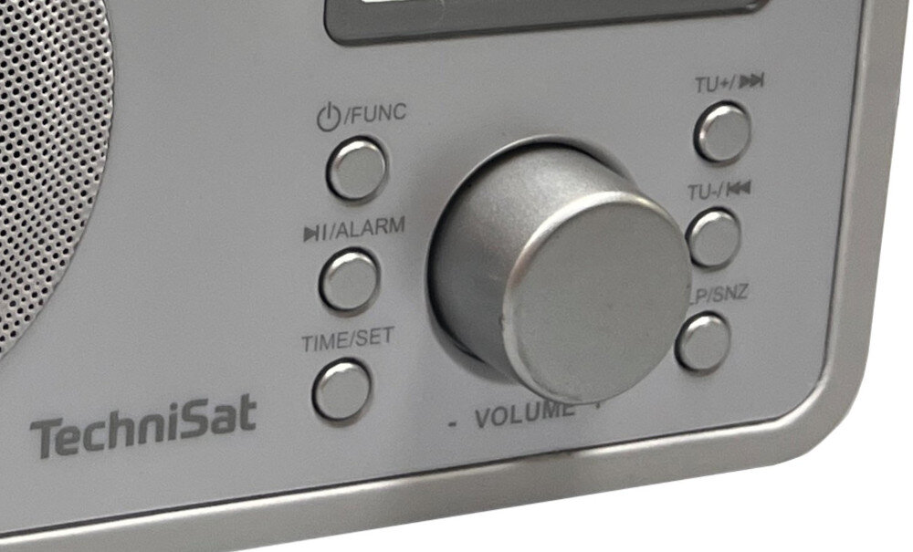 Radio TECHNISAT Classic 200 76-4821-01 Biały głośnik moc obsługa pokrętło przyciski tryb dźwięk mono