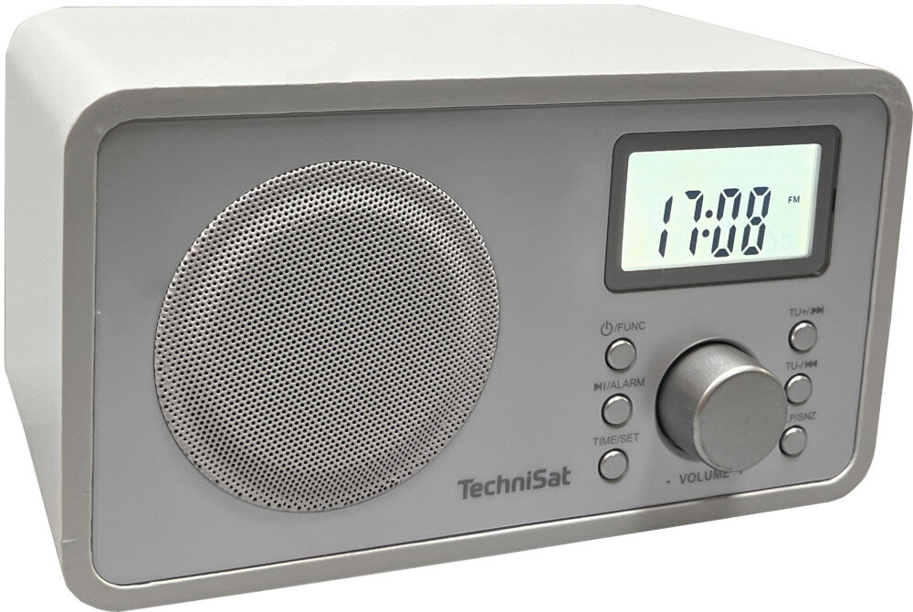 Radio TECHNISAT Classic 200 76-4821-01 Biały pendrive port USB słuchawki funkcje budzik