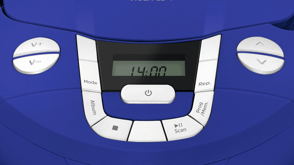 Radioodtwarzacz TECHNISAT Viola CD-1 Biały obsługa przyciski wyświetlacz antena rączka