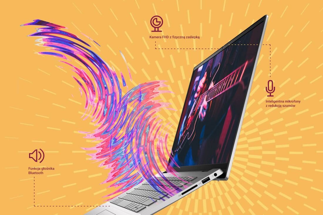 Laptop DELL Inspiron 5635 - Mikrofony i głośniki   