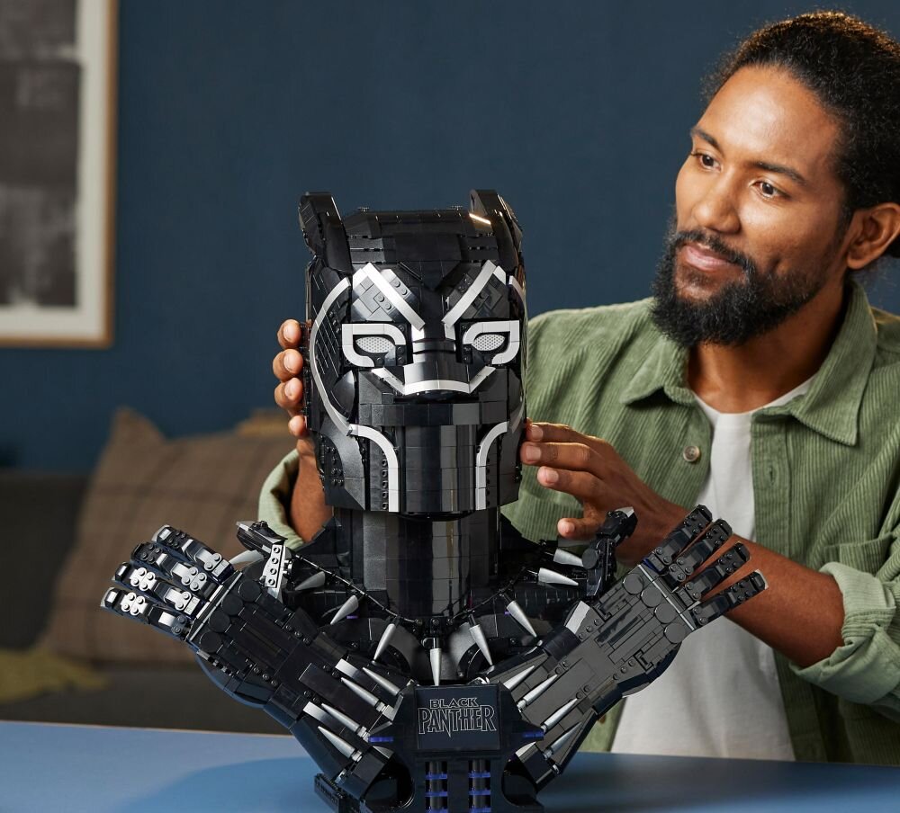 LEGO Marvel Czarna Pantera 76215   klocki elementy zabawa łączenie figurki akcesoria figurka zestaw 