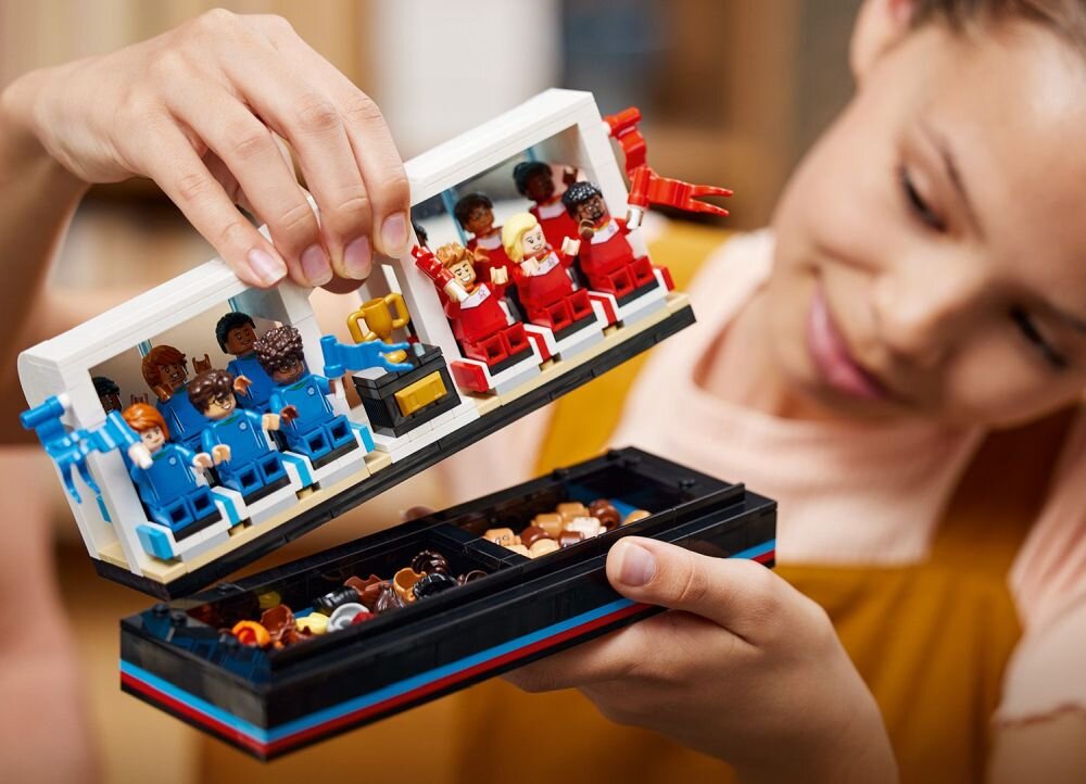 LEGO IDEAS Piłkarzyki 21337 klocki elementy zabawa łączenie figurki akcesoria figurka zestaw
