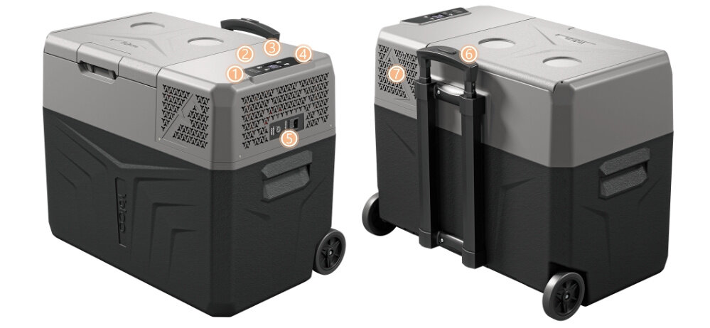Lodowka YOLCO BCX40 Szary