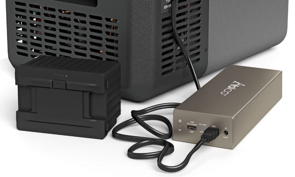 Lodowka YOLCO ET18 Carbon wiele opcji ladowania powerbank >zabezpieczenie przeciwprzepieciowe