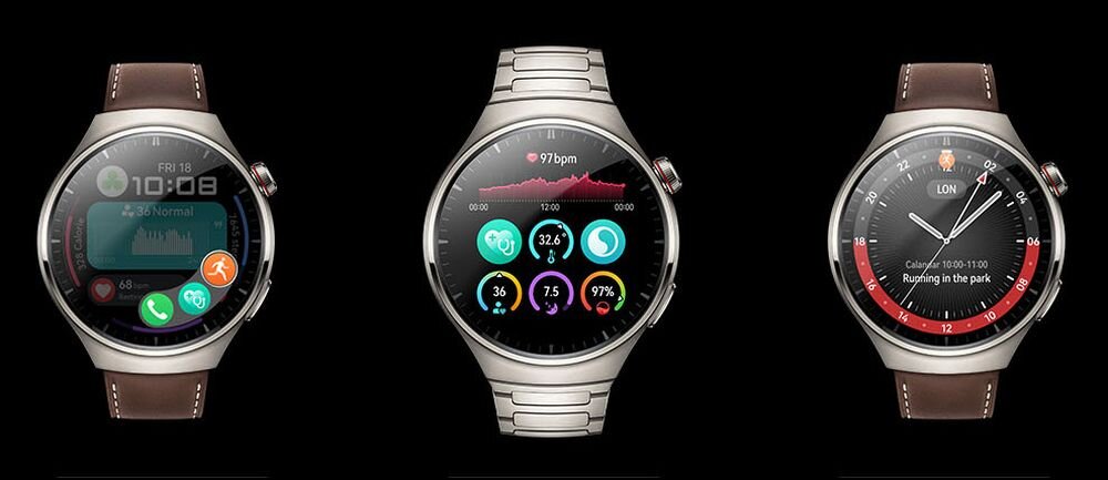 Smartwatch HUAWEI Watch 4 Pro ekran bateria czujniki zdrowie sport pasek ładowanie pojemność rozdzielczość łączność sterowanie krew puls rozmowy smartfon aplikacja