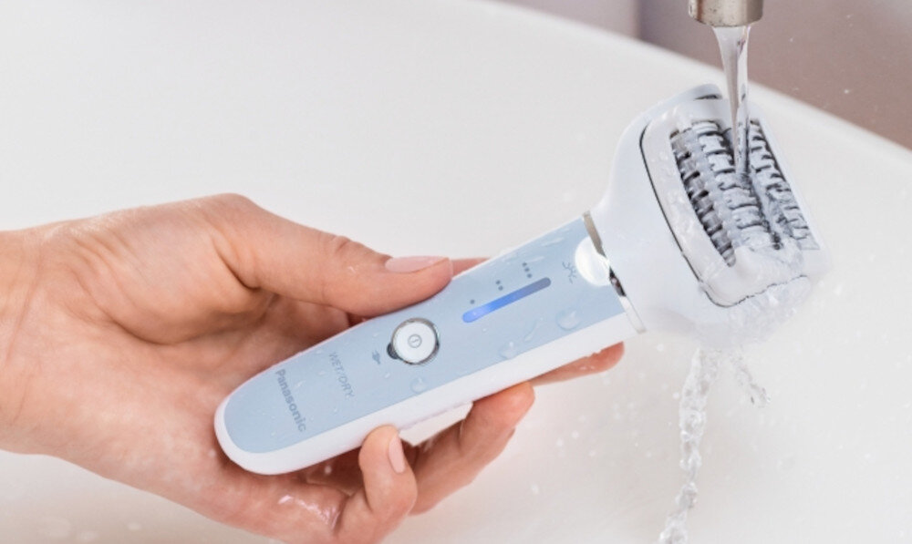 Depilator PANASONIC ES-EY90-A503 wygodny uchwyt waska raczka komfortowa depilacka usuwanie wlosow latwe manewrowanie