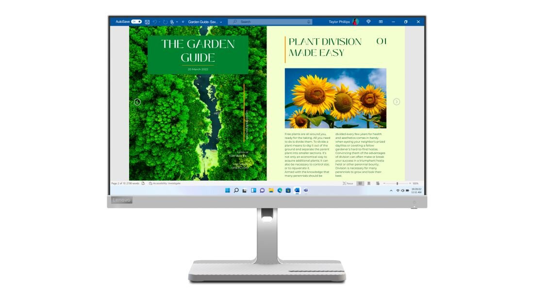 Monitor LENOVO L24m-40 - 23.8-calowy wyświetlacz IPS 178° / 178°