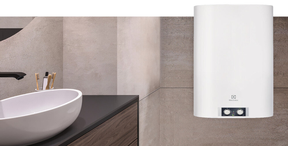 BOJLER ELEKTRYCZNY ELECTROLUX EWH100FMXEEC pojemność 100 litrów stal emaliowana niezawodność funkcjonalność kolor biały minimalna ilość miejsca przestrzeń uniwersalność model pionowy odporny na korozję